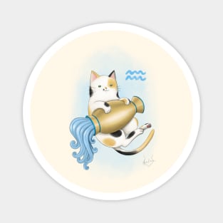 Zodiacat Aquarius Magnet